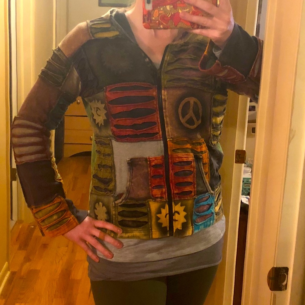 Patchwork hoodie
